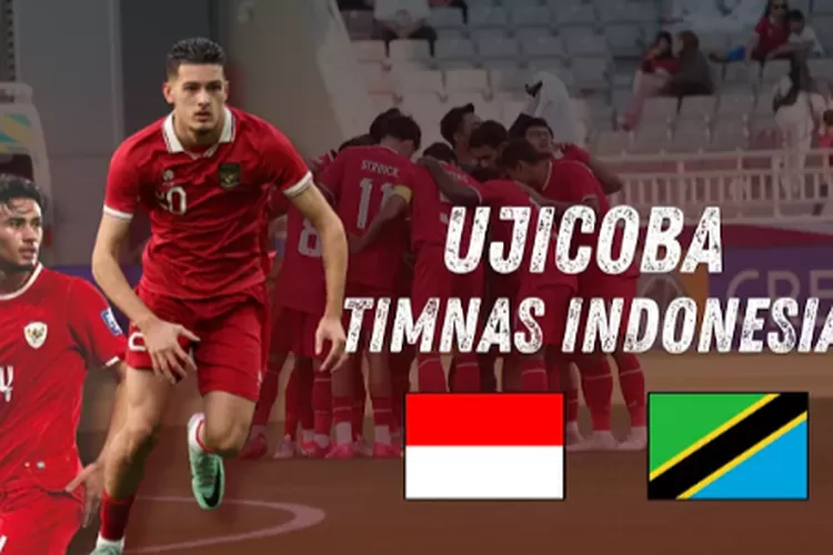 Pertandingan Laga Persahabatan Antara Indonesia vs Tanzania